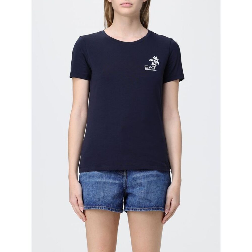 Ea7 Women Cotton T-Shirt With Logo Ea7